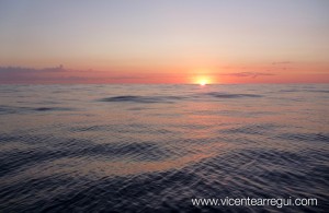 Amanecer camino de Menorca