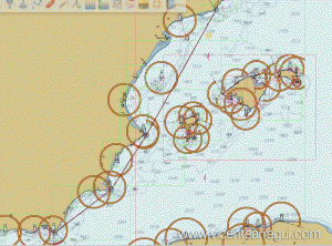 Ruta de la travesía Mediterráneo a vela. Los tres cabos